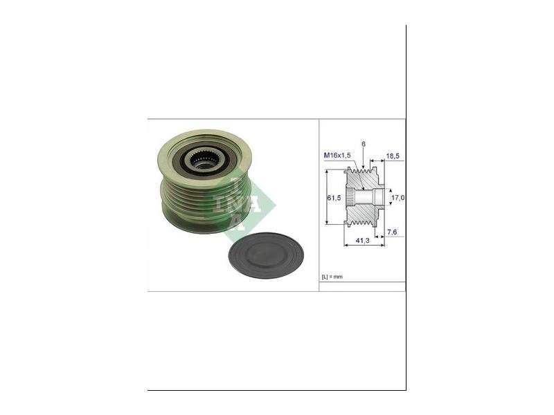ALTERNATOR KASNAGI ( RULMANLI )DOBLO STILO BRAVA GRANDE PUNTO 1.9 JTD ( 6 KANAL ) - INA - OEM 13117340