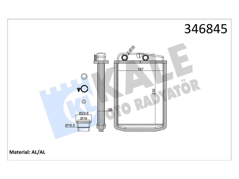 KALORIFER RADYATORU BOXER JUMPER DUCATO III 06> - KALE - OEM 6448R0