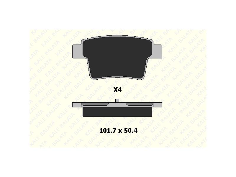 FREN BALATASI ARKA MONDEO III 04-07 JAGUAR X TYPE ESTATE 05-09 - KALE BALATA - OEM 1356392