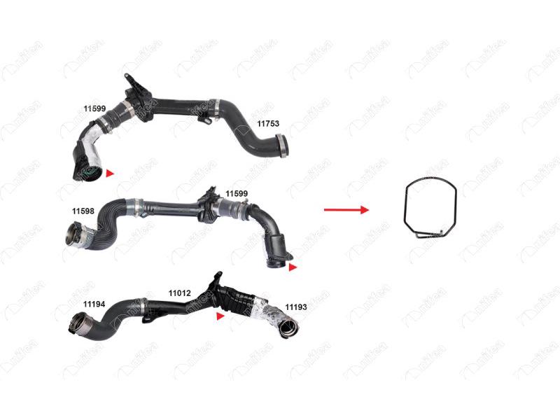TURBO BORUSU SEKMANI — NIFEA 11485 - NIFEA - OEM 144602487R8200687468