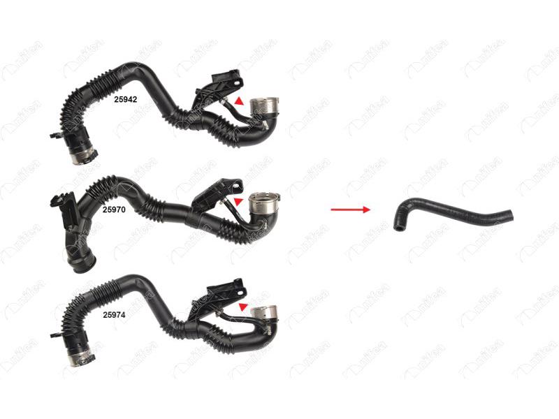 TURBO BORUSU HORTUMU PLASTIK BORU HARIC KADJAR KOLEOS II - NIFEA - OEM 144604BD1B