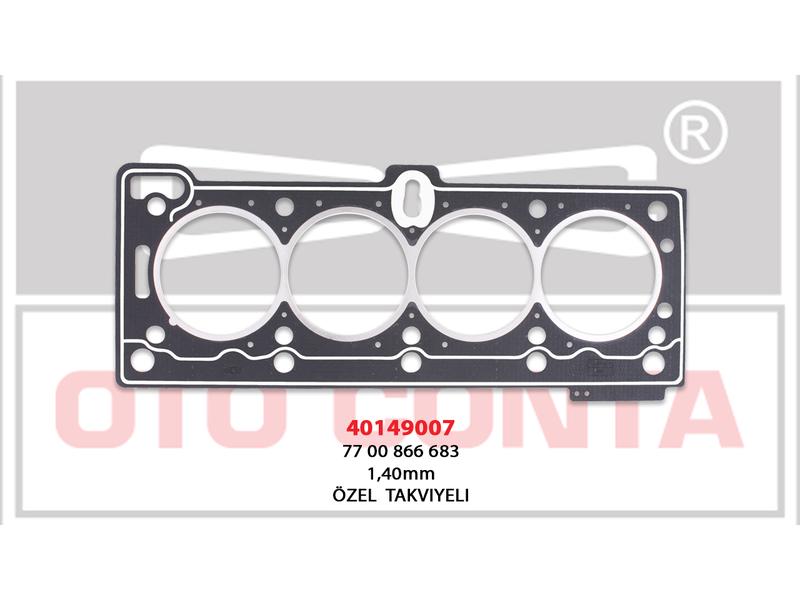 SILINDIR KAPAK CONTASI ( LPGLI ARACLARA OZEL ) MEGANE I-CLIO II-SYMBOL 1.4-1.6 8V-R19 1.4I-DACIA S - OTOCONTA - OEM 7700866683