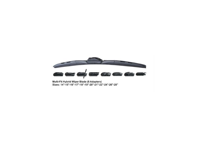 HYBIRDTIPI U KANCALI SILECEK SUPURGESI UNIVERSAL 8 ADAPTORLU 16 400mm - RBW