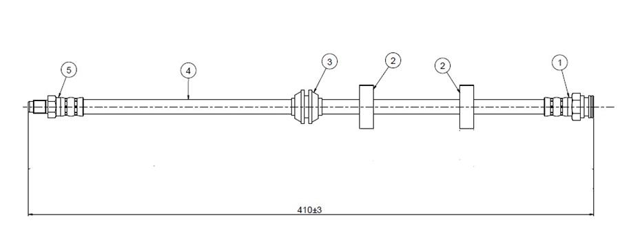 FREN HORTUMU ON SAG TEMPRA - CAVO - OEM 82468102