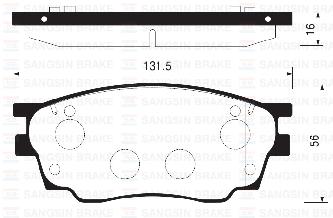 (x) ÖN BALATA MAZDA 6 1.8 02=>1.8MZR 2.0MZR 2.2 MZR 2.5MZR 07=> 09=> GDB3309 - SANGSIN - OEM GJYC3328Z