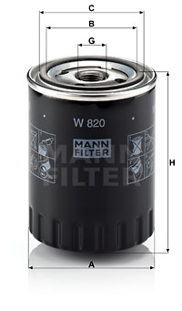 YAĞ FİLTRESİ AC DELCO — MANN W820 - MANN