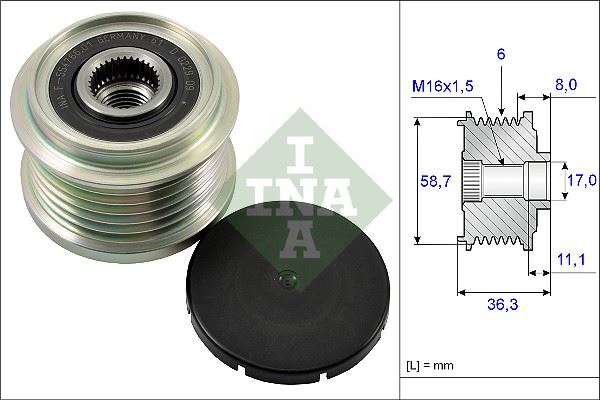 ALTERNATOR KASNAGI DUCATO BOXER JUMPER TRANSIT TOURNEO 2.2HDI 2.2TDCI - INA - OEM CC1T10300BD