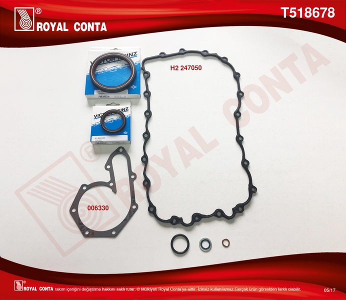 ALT TAKIM CONTA (REINZ KECELI) RENAULT LAGUNA I-II 20 16V F4R - ROYALCONTA - OEM 7701471360