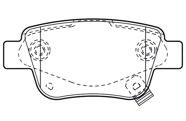 ARKA FREN BALATA TOYOTA AVENSIS 1,6L 3ZZFE VVTi ZZT250 03-08 / 2,0L 1AZ-FE 1AZFSE AZT250 03-08 - SANGSIN - OEM 0446605010