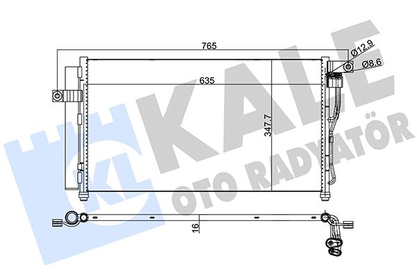 KLİMA RADYATÖRÜ (KONDENSER) HYUNDAI ACCENT ERA 1,4 - KALE - OEM 976061E000