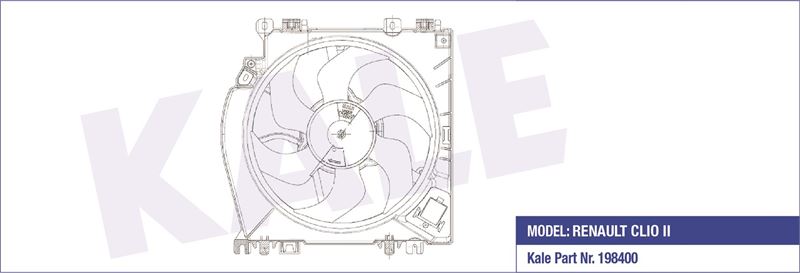 FAN-MOTOR-DAVLUMBAZ (SET) RENAULT RENAULT CLIO AC - KALE RADYATOR - OEM 8200713384