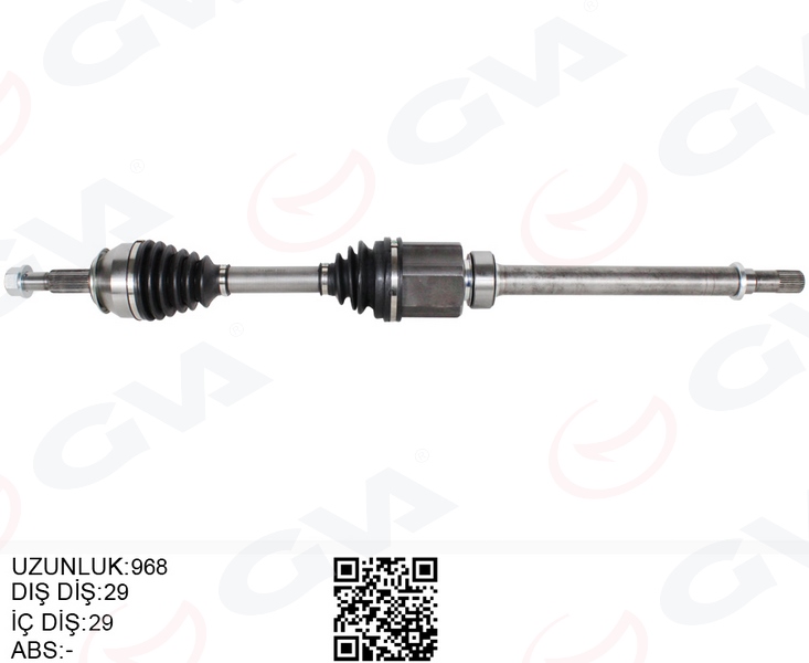 KOMPLE AKS SAĞ NISSAN QASHQAI 1.6L Dci R9M dizel J11 13-> (OTOMATİK VİTES) - GVA - OEM 391004EB2A
