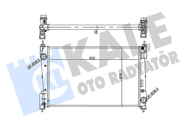 SU RADYATÖRÜ OPEL CORSA D 1.3CDTI 06=>FIAT PUNT - KALE - OEM 1300297
