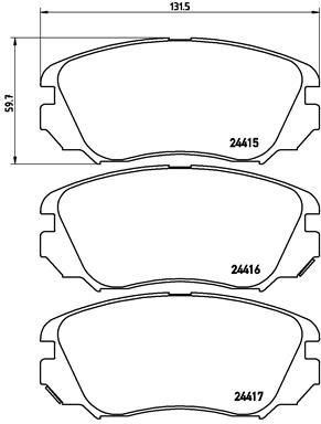 ÖN FREN BALATASI INSIGNIA A 08>17 MALIBU 12> - VALEO - OEM 95514525