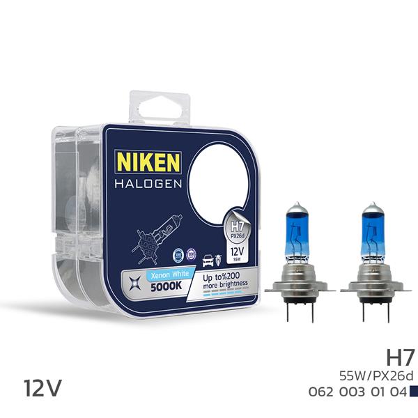 NIKEN 12V H7 55W BEYAZ IŞIK AMPUL PX26d 5000K - NIKEN - OEM UNIVERSAL