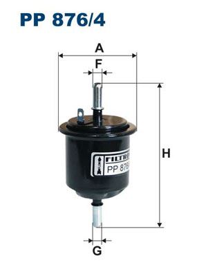 YAKIT FİLTRESİ HYUNDAI ACCENT II (LC) 1.3 86HP 01/00-03/03 - FILTRON - OEM 3191125000