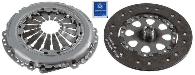 DEBRİYAJ SETİ (BASKI+DİSK) CORSA C-D-COMBO-MERIVA 1.3 CDTI 00>(Z13DTH-Z13DTJ)5666022+664073 İÇERİR - SACHS - OEM 93190223
