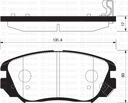 ÖN FREN BALATA OPEL INSIGNIA A 08-17 / CHEVROLET MALIBU 12-> / SAAB 9.5 10-12 - SANGSIN - OEM 95514525
