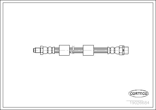 FREN HORTUMU ON BMW E39 - CORTECO - OEM 34301165249