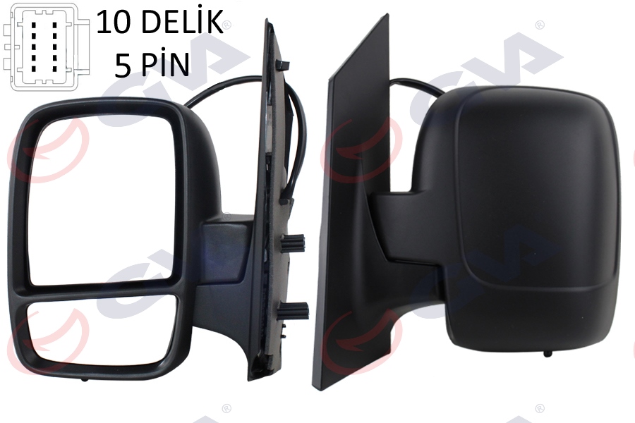 DIŞ DİKİZ AYNASI SOL SCUDO-EXPERT 07> ELEKTRİKLİ+ISITMALI+KONVEKS 5 FİŞ VM-6116EHL - GVA - OEM 8153.K9