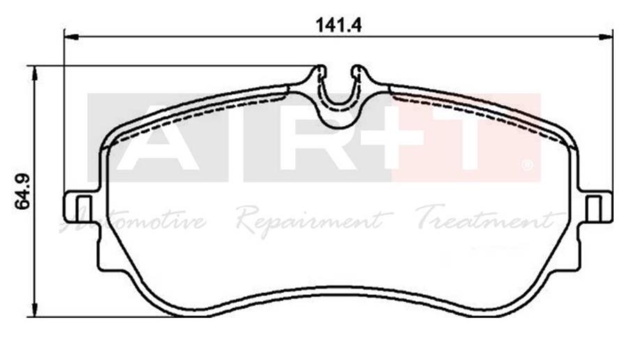 FREN BALATASI ARKA VWA 22802 AMAROK 10-CRAFTER - MAN TGE 16- - ART BALATA - OEM 2H6698451