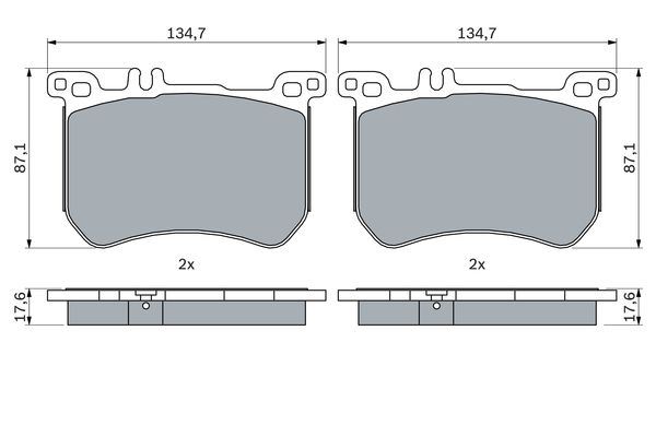 FREN BALATASI ON MERCEDES W222 R231 - BOSCH - OEM A0084203520