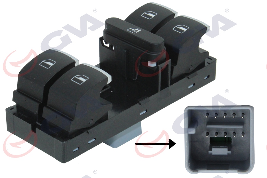 CAM AÇMA ANAHTARI SOL GOLF 6 (09-12)-JETTA (11-17)-PASSAT (10-14)-TIGUNAN (08-18)-TOURAN (10-15)- AMAROK (11-16) - GVA - OEM 5K4959857A
