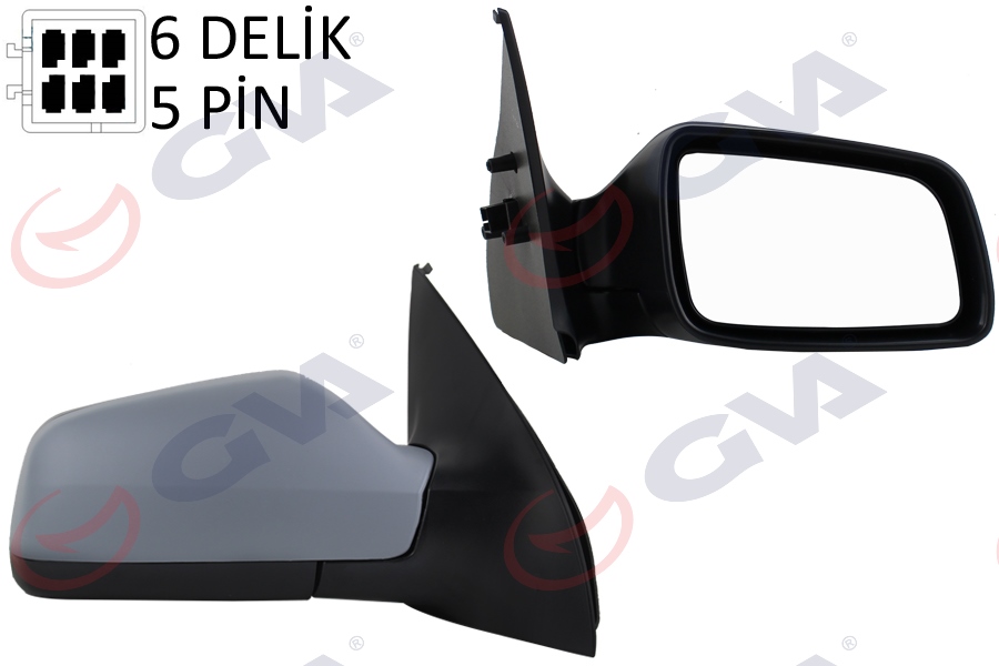 DIŞ DİKİZ AYNASI SAĞ ASTRA G 98> ELEKTRİKLİ+ISITMALI+ASTARLI+KONVEKS 5 FİŞ VM-168EHPR - GVA - OEM 6428081