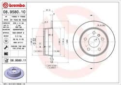 Fren Diski Arka 258 mm (Mercedes W169-W245)