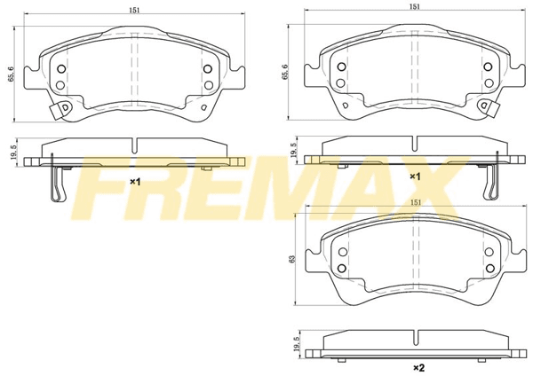 Ön Fren Balatası (Carbon Formül) Toyota Avensis-Verso 2009 >