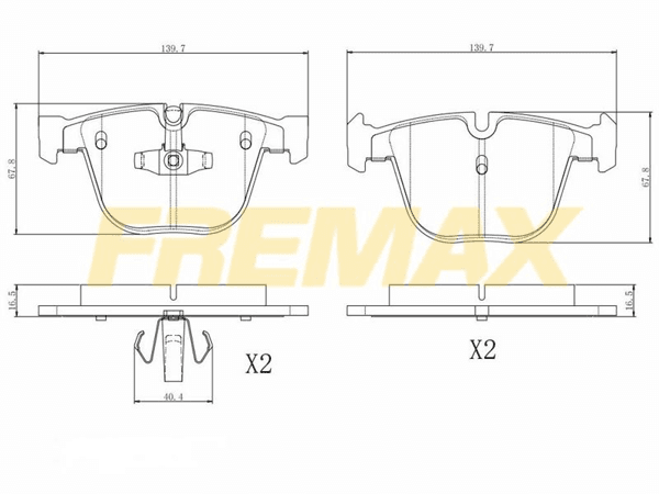 Arka Fren Balatası (Corbon Formül) BMW 5 Seri F07-F01-F02-F04 N57-D30a / 7 Seri 2009-2017