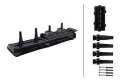 Ateşleme Bobini, 12V, 4-Kutuplu, Citroen Evasion-Xsara / Peugeot 406-806
