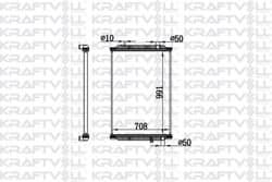 Su Radyatörü Renault Premıum Dxı 430 / 450 / 460 Lander 430 / 460-(991*708*48) Brazing (Mt) Radyatörü Marka