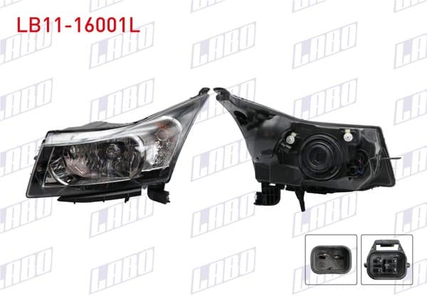Far Sol Elektrikli Siyah Chevrolet Cruze 09 -