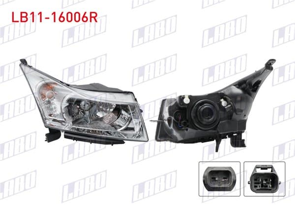 Far Sağ Icı Krom Motorlu Chevrolet Cruze 2009-2012