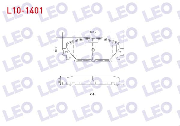Fren Balata Ön Toyota Yaris (P9) 1.0 Vvt-I 2006-2010 / Yaris (P9) 1.33 Vvt-I 2006-2010