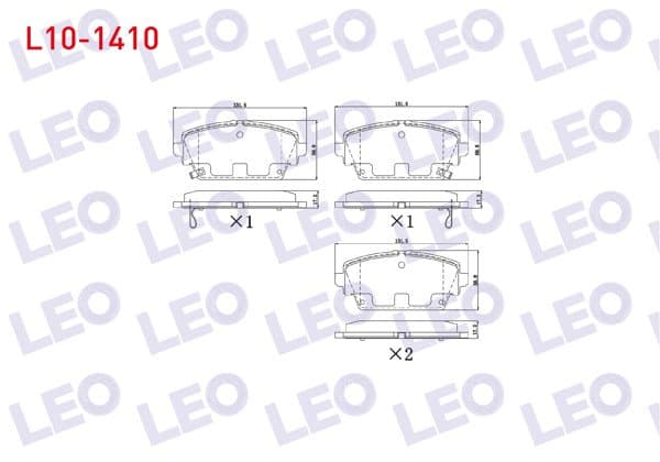 Fren Balata Ön Ikazlı Nissan Primera (P12) 1.6İ 2002-/ Primera (P12) 1.8İ 16V 2002-/ Primera (P12) 2.0İ 16V 2002 -