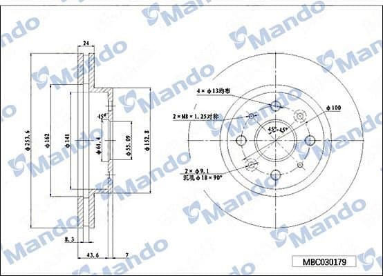 Kia Rio 00-05 Ön Fren Disk
