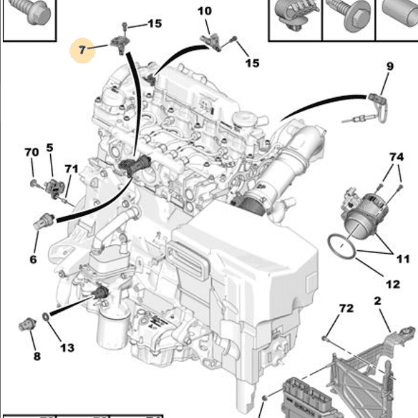 EMME MANİFOLD HAVA SICAKLIK MAP SENSÖRÜ OPEL-PEUGE...