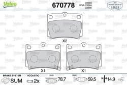 Fren Balatası Arka-Mitsubishi Challenger 3.0 2.5D 98-09 Mitsubishi Montero Sport 3.0 2.5D 98-09