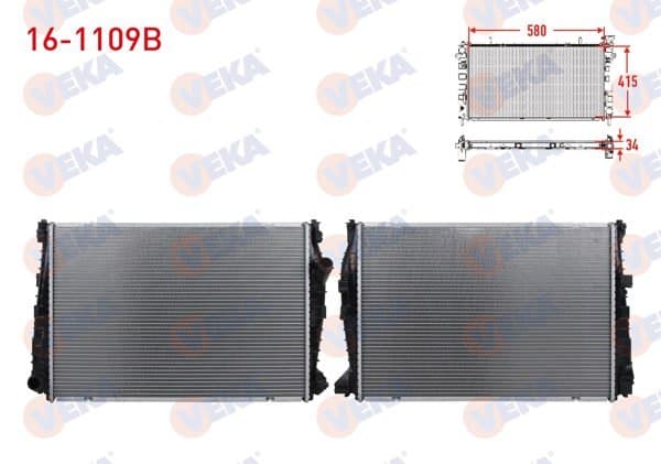 Su Radyatörü Brazing Alfa Romeo 159 (939) 1.9 Jtdm A-T / M-T Ac + /-2006-2011