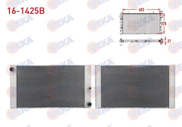 Su Radyatörü Brazing BMW 5 Serisi (E60) 520 D-525 D-530 D-535 D A-T 2003-2010 / 7 Serisi (E66) 730 D-740 D A-T 2001-2009