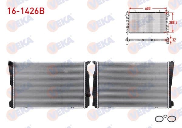 Su Radyatörü Brazing BMW X3 (F25) Xdrive 2.0İ-2.0 D-1.8 D A-T 2010-/ X4 (F26) Xdrive 2.0İ-2.0 D A-T 2014 -
