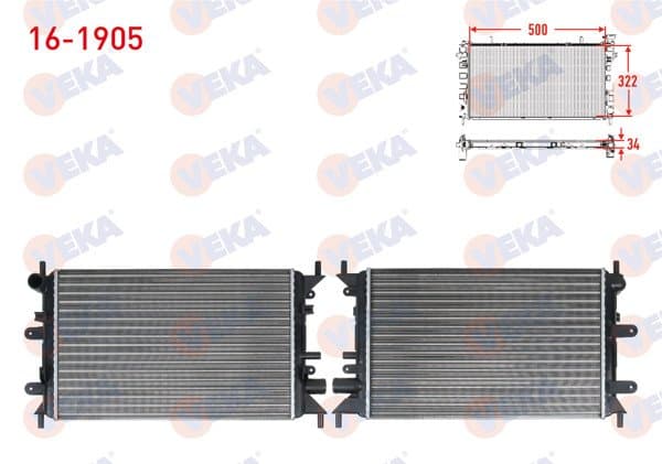 Su Radyatörü Mekanik Ford Escort Cl 1.4 Karburatorlu M-T 1992-2000