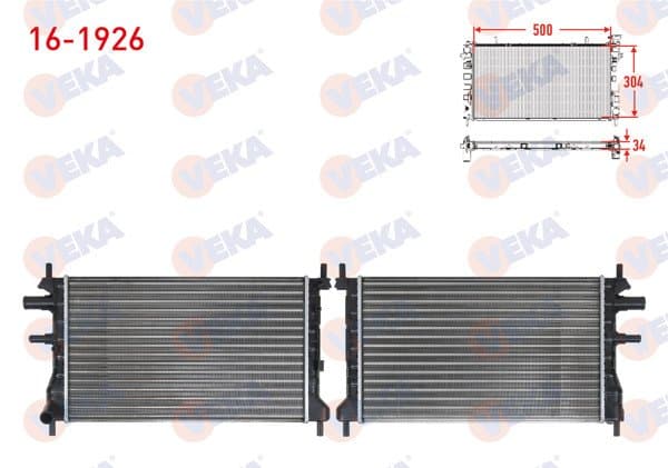 Su Radyatörü Mekanik Ford Fiesta IV 1.3İ M-T Ac-1996-2002