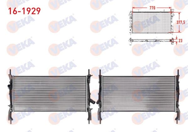 Su Radyatörü Mekanik Ford Transit (V347) 2.2 TDCI M-T Ac + 2009-2014