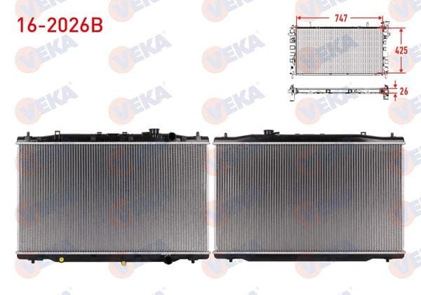 Su Radyatörü Brazing Honda Cr-V IV 1.6İ Dtec A-T / M-T Ac + /-2012-2014