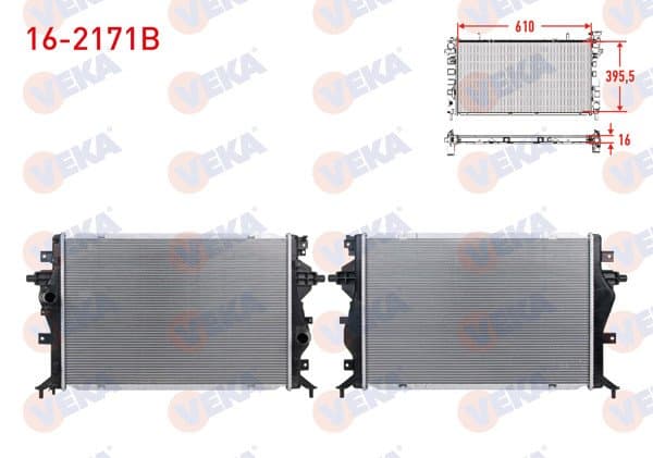 Su Radyatörü Brazing (5.5mm Fin) Hyundai Ioniq 1.6 GDI Hybrıd 2016-/ Kia Nıro 1.6 GDI 2017 -
