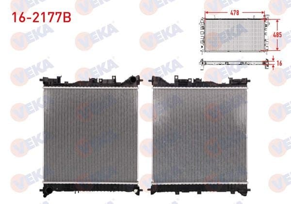 Su Radyatörü Brazing Hyundai Tucson 1.6 CRDI 2022-/ Kia Sportage 1.6 CRDI 2022 -