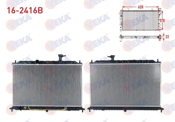 Su Radyatörü Brazing Kia Rio II 1.4İ 16V-1.6 Cvvt A-T / M-T Ac + /-2006-2011